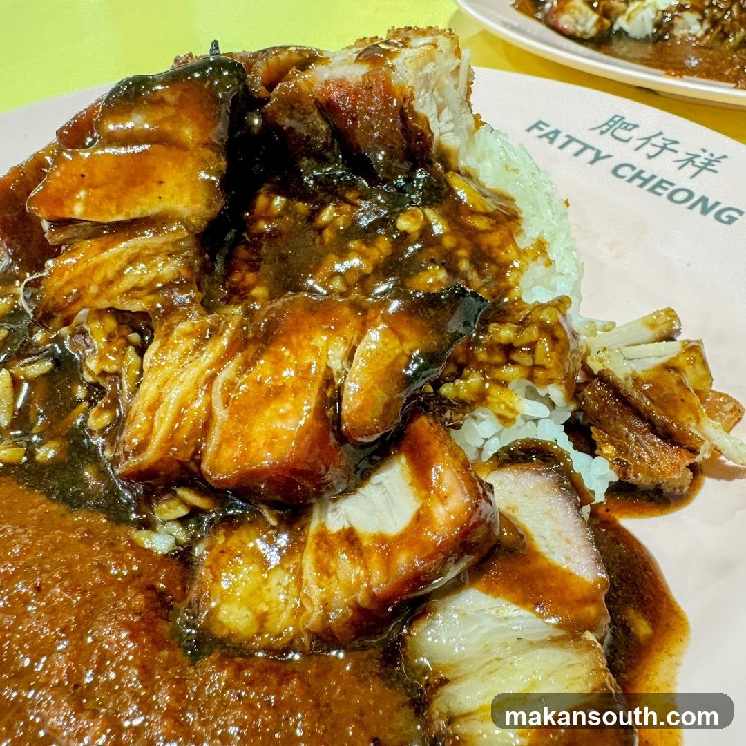 Fatty Cheong Roast Pork Rice