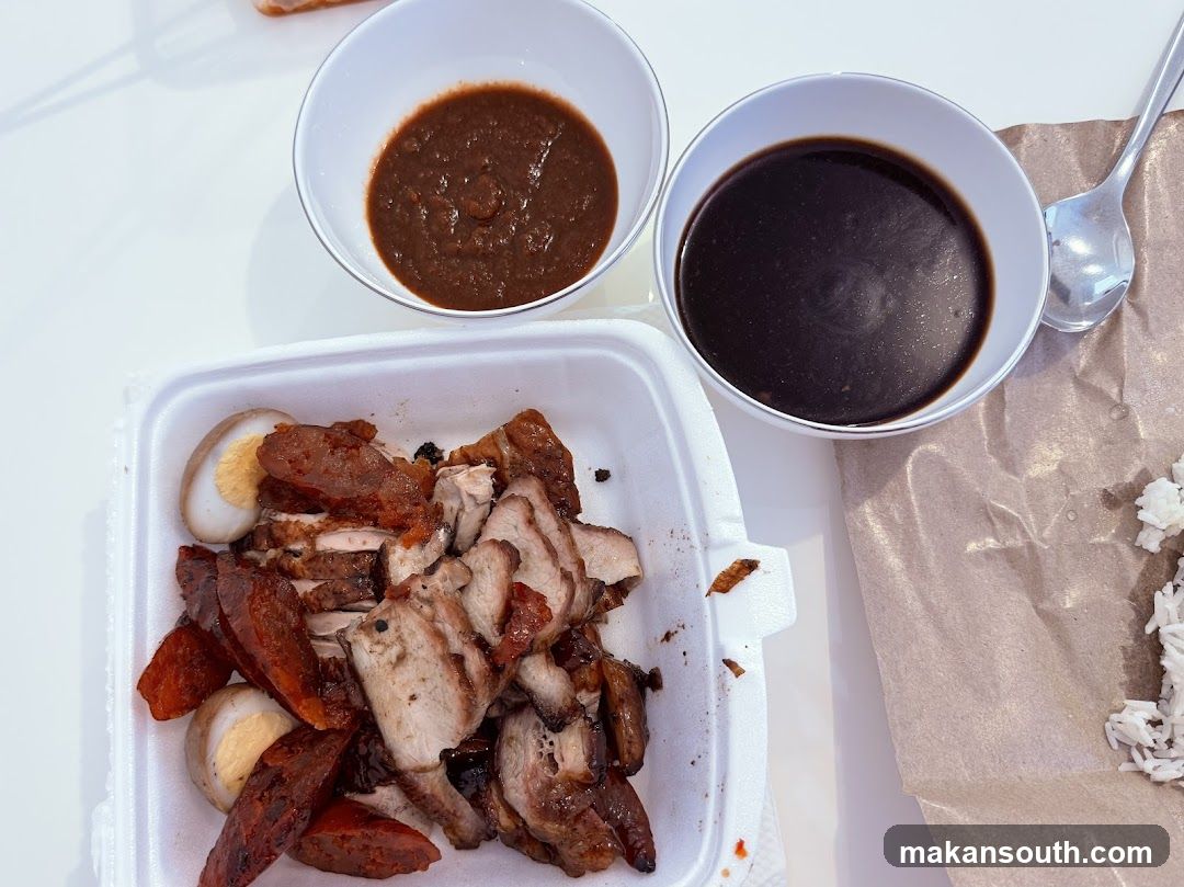 Meat Rice Bowl with Sauces