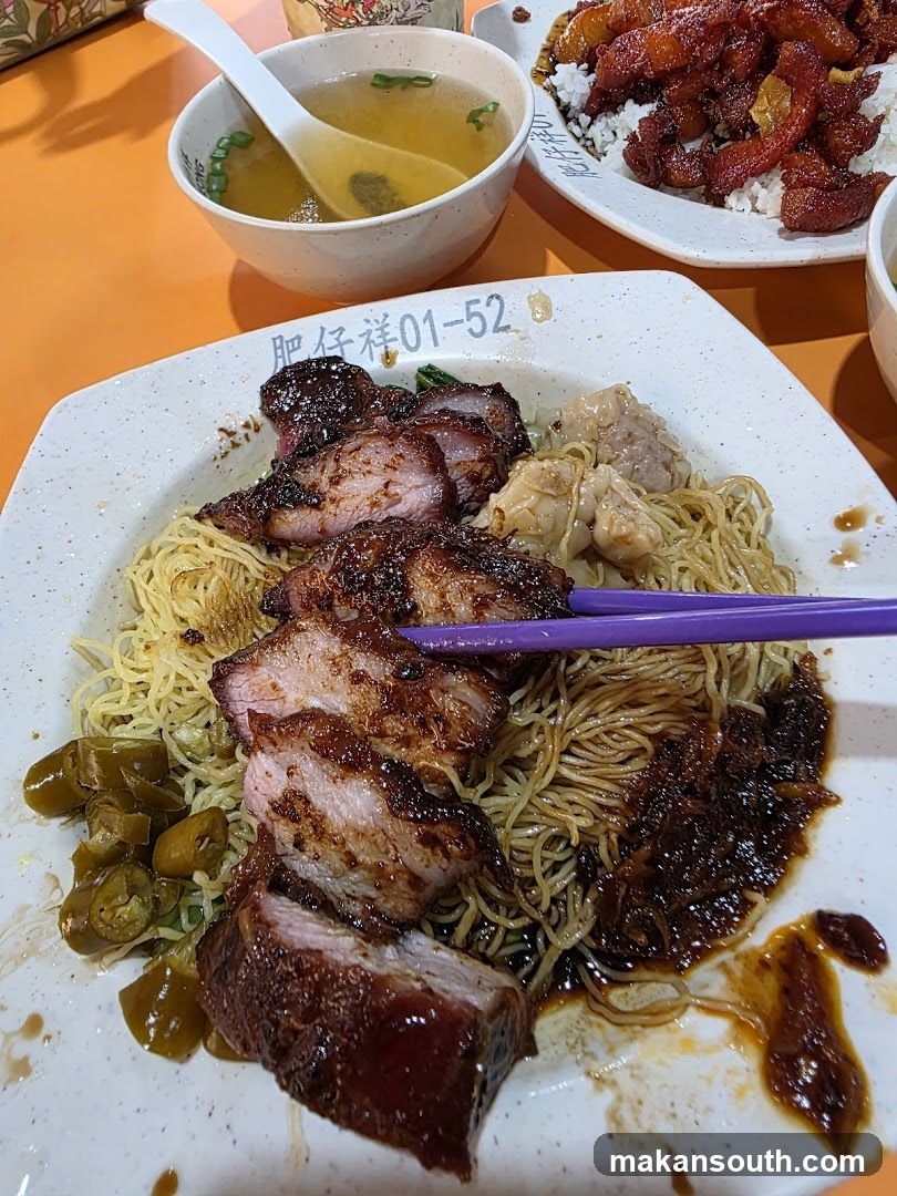 Noodle Dish with Char Siu and Pork Belly