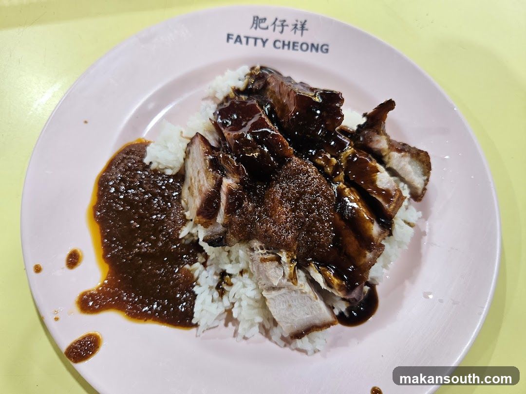 Fatty Cheong Roast Pork Rice