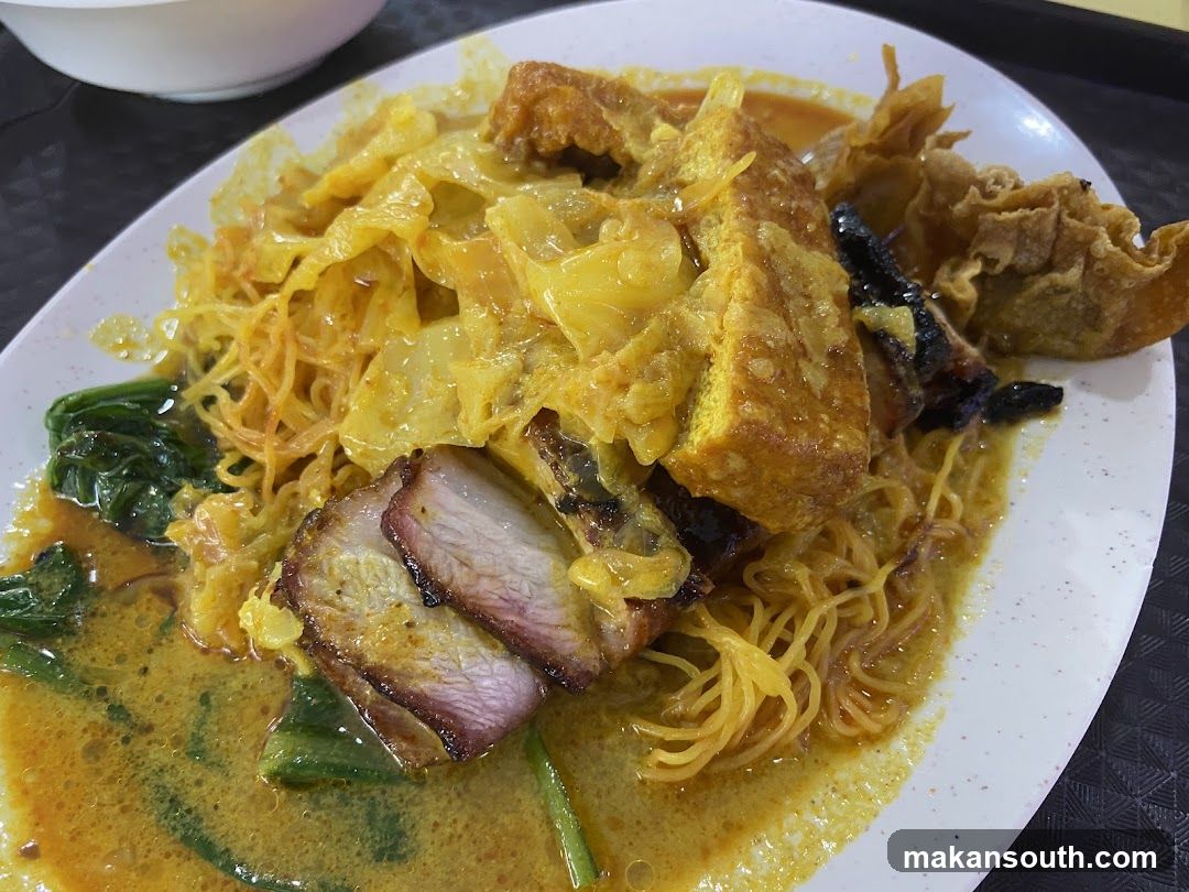 Curry Noodles with Char Siu and Fried Dough