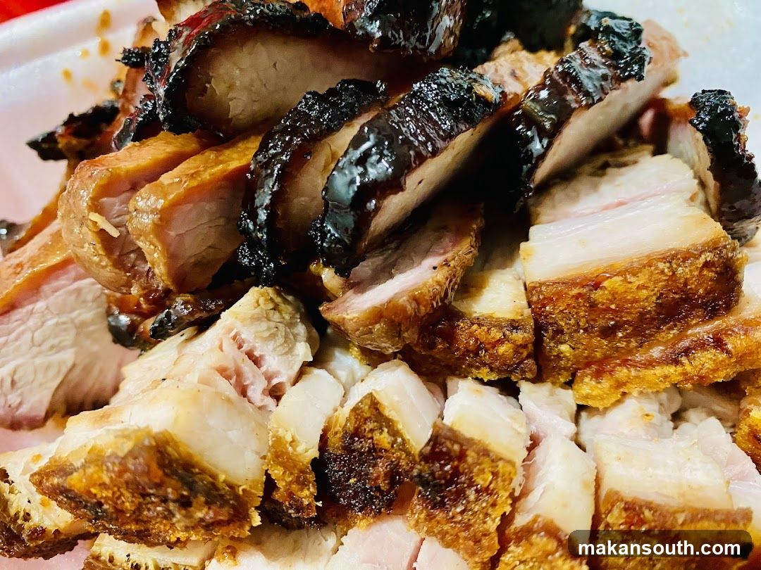 Sliced Roasted Pork and Crispy Pork Belly