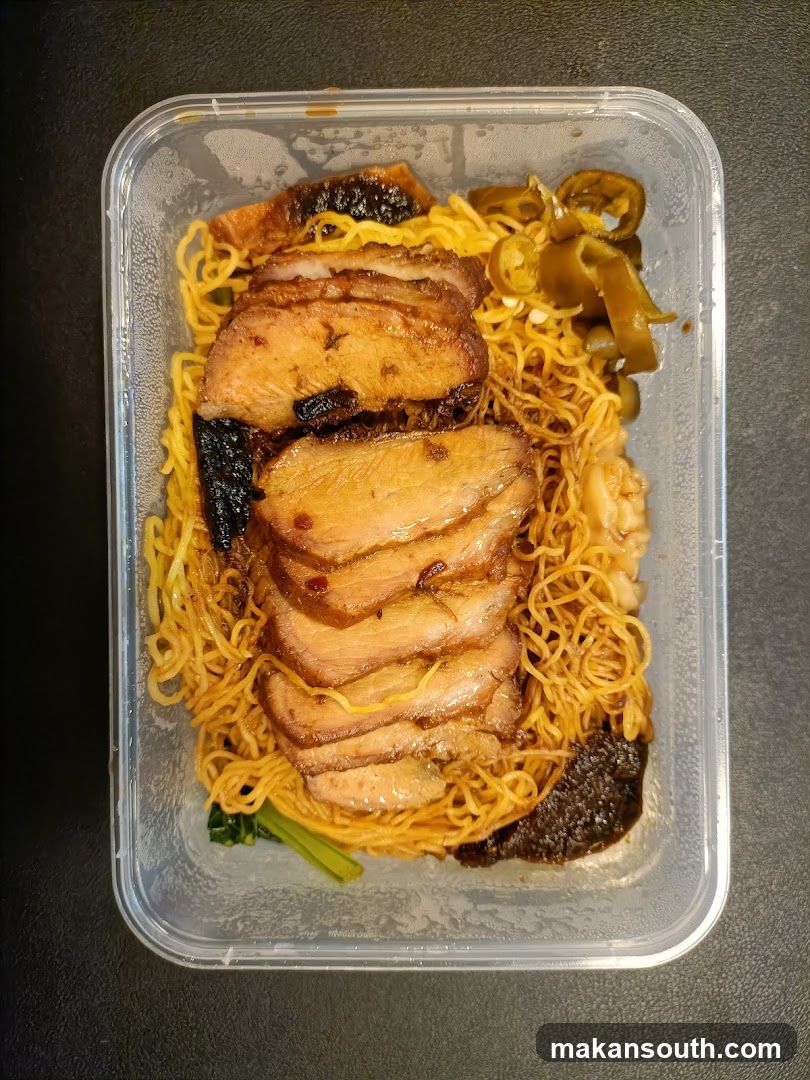 Noodle Dish with Meat and Pickles