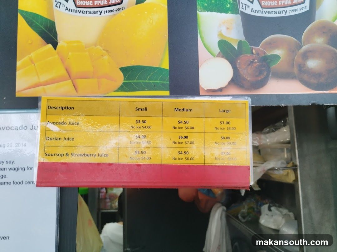 Exotic Fruit Juice Price List