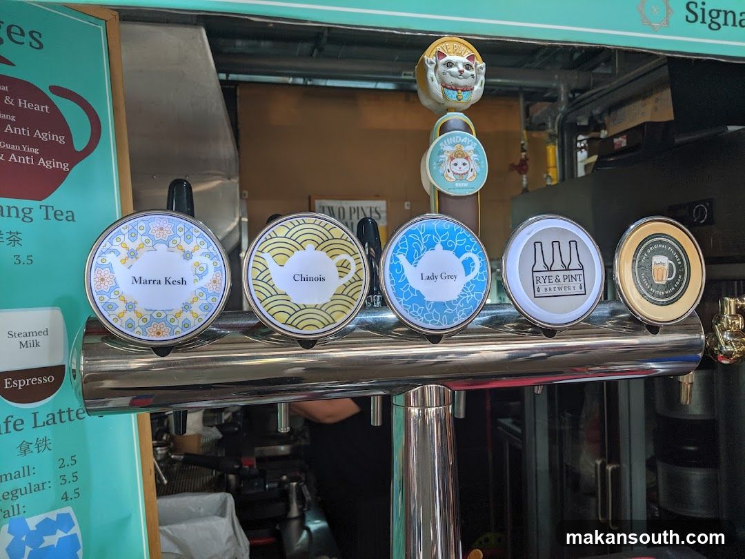 Coffee and Tea Tap Display