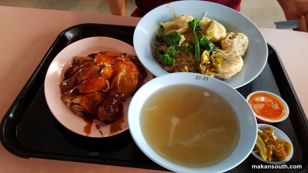 Food Tray with Chicken and Noodles