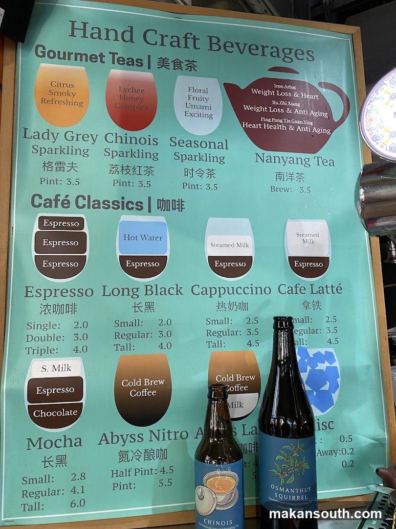 Hand Craft Beverages Menu Board