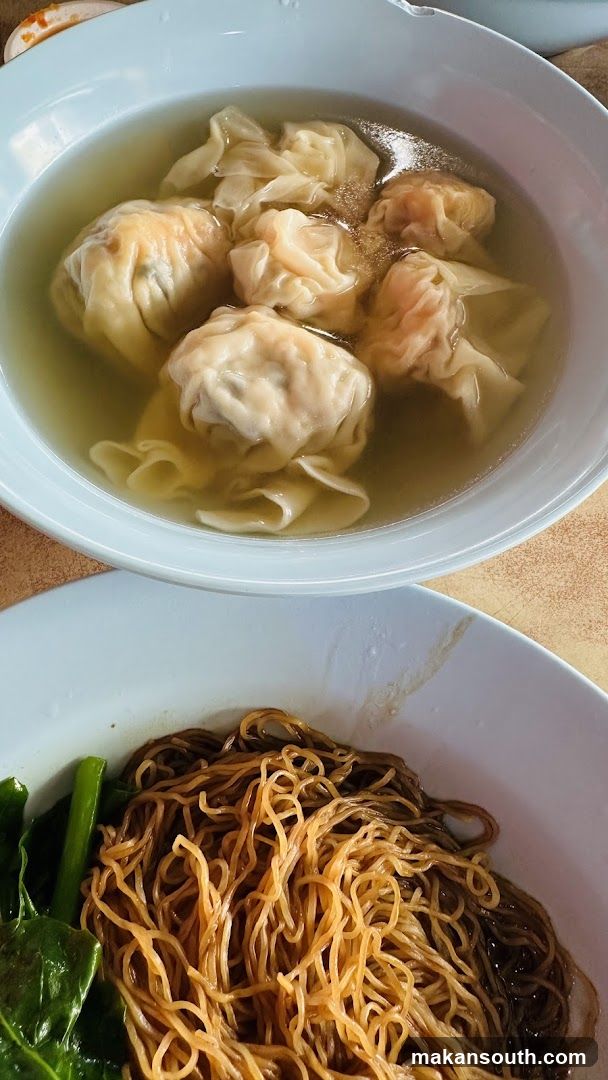 Wonton Noodle Soup and Fried Noodles