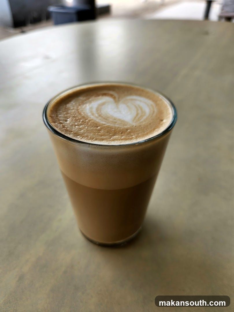 Latte with Heart Art