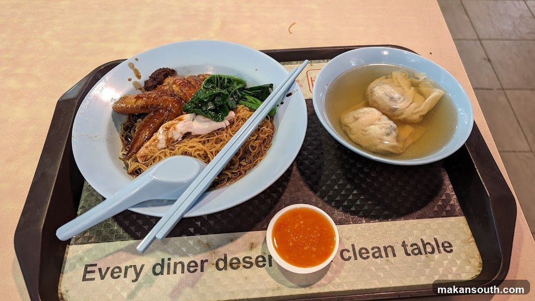 Noodle and Dumpling Meal Tray