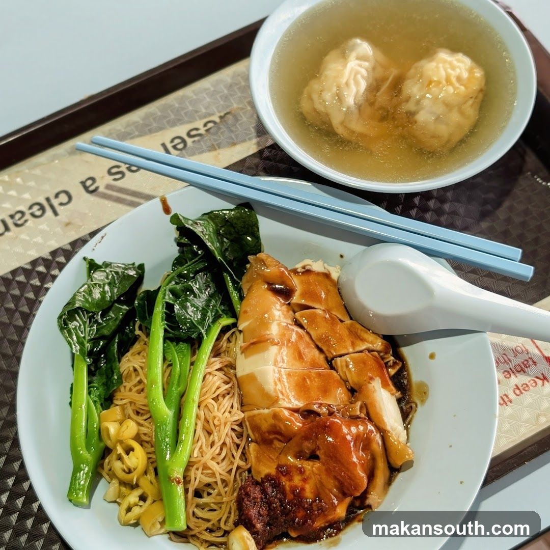 Chicken Rice with Broccoli and Soup Dumplings