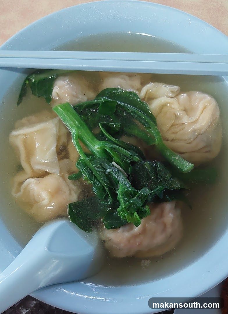 Wonton Soup with Greens
