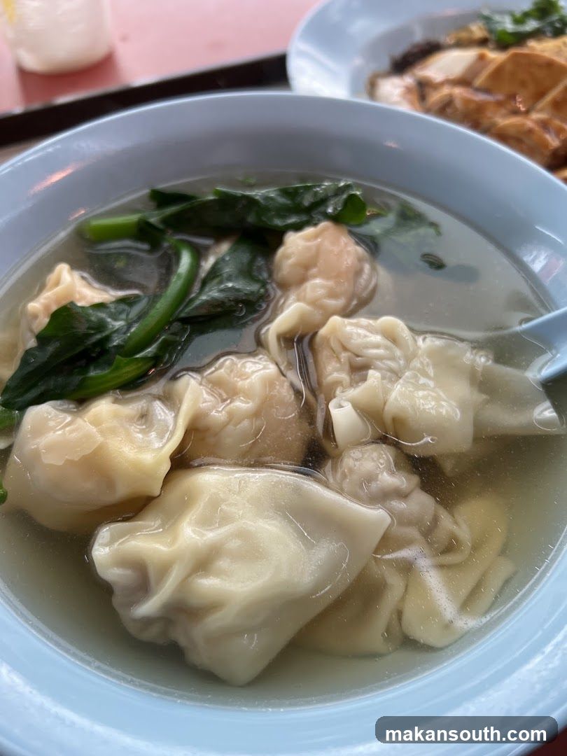 Wonton Soup with Greens