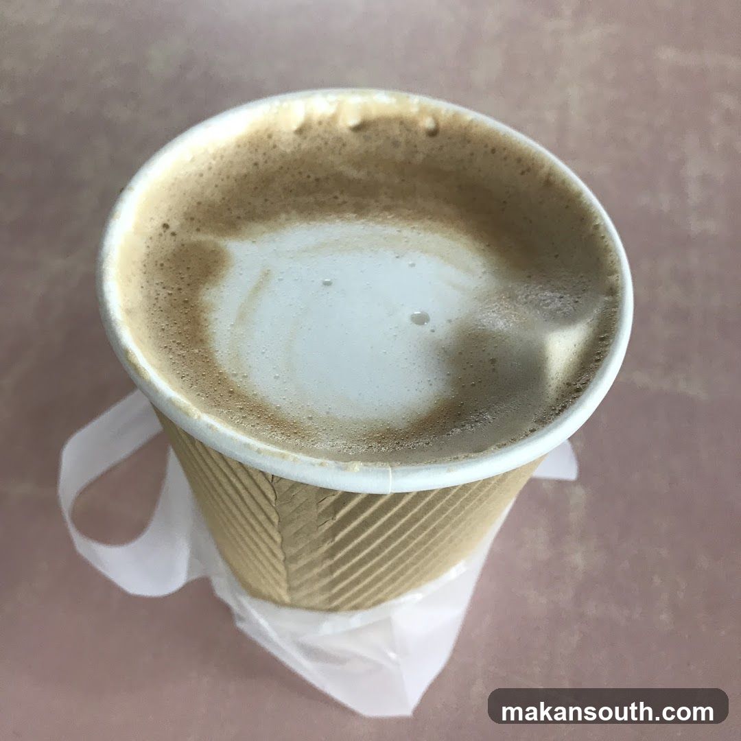 Cup of coffee with latte art