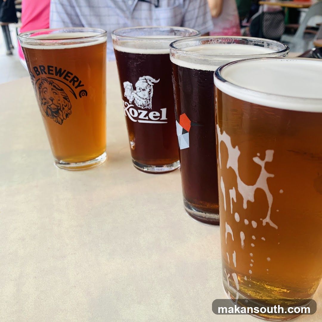 Beer Flight at Brewery
