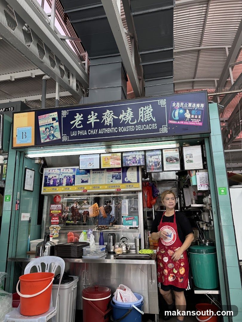 Food Stall Interior with Staff
