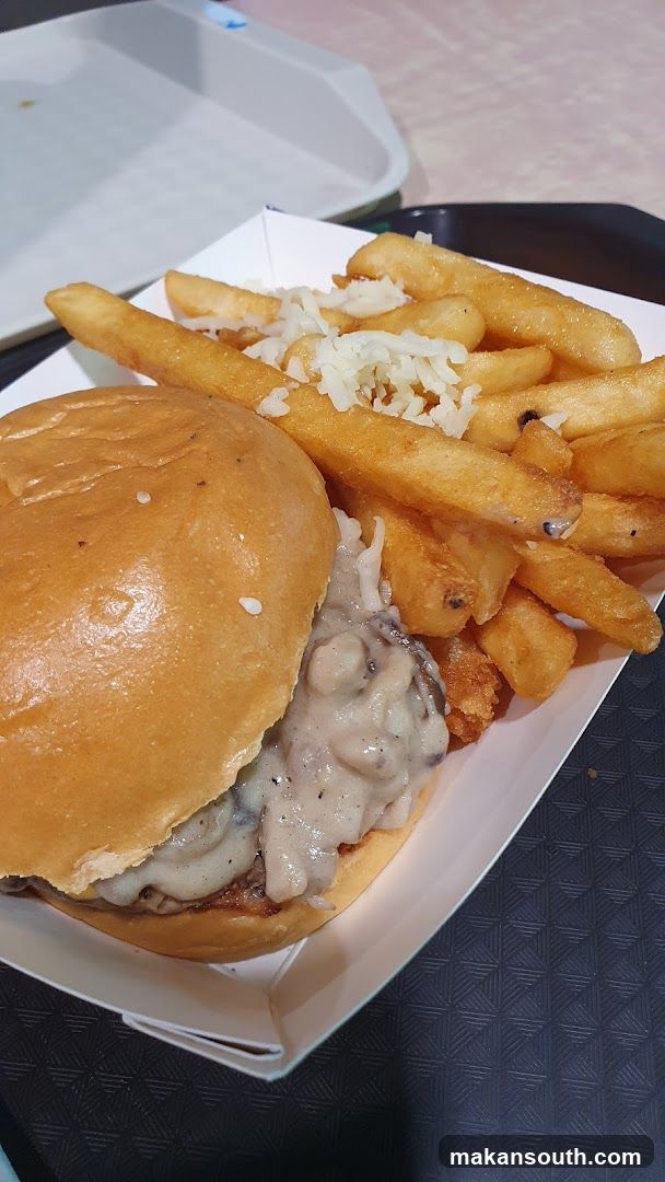 Burger and Fries Meal