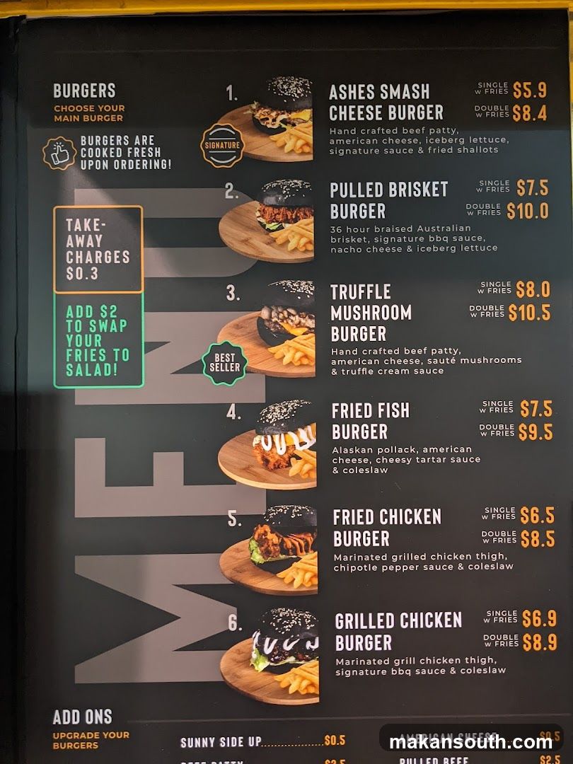 Burger Menu Board