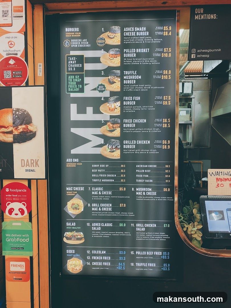 Burger Menu Board