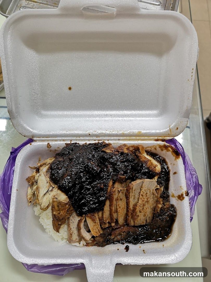 Hainan Chicken Rice with Dark Sauce