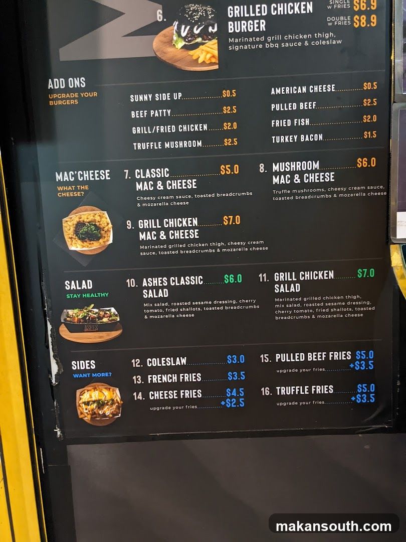 Burger Menu Board