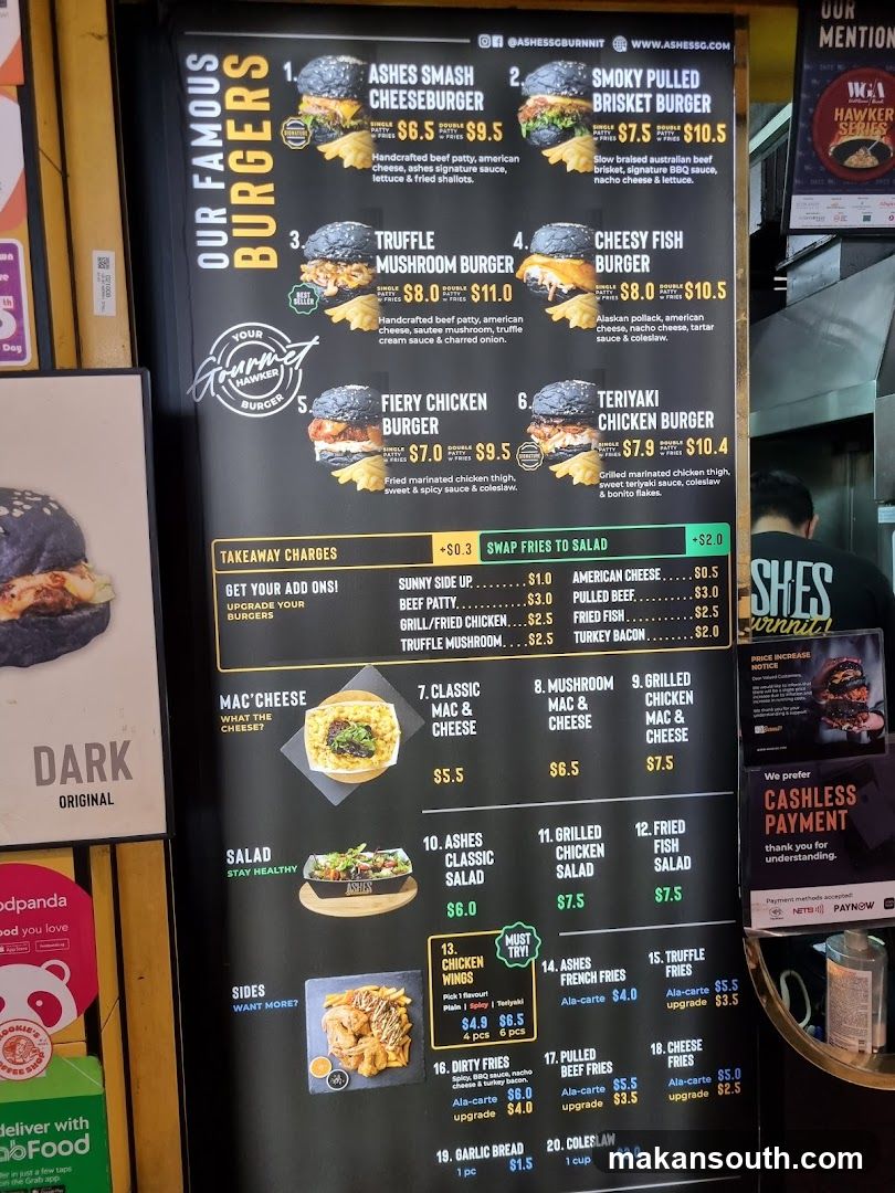 Burger Menu Board