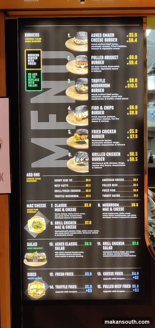 Burger Menu Board