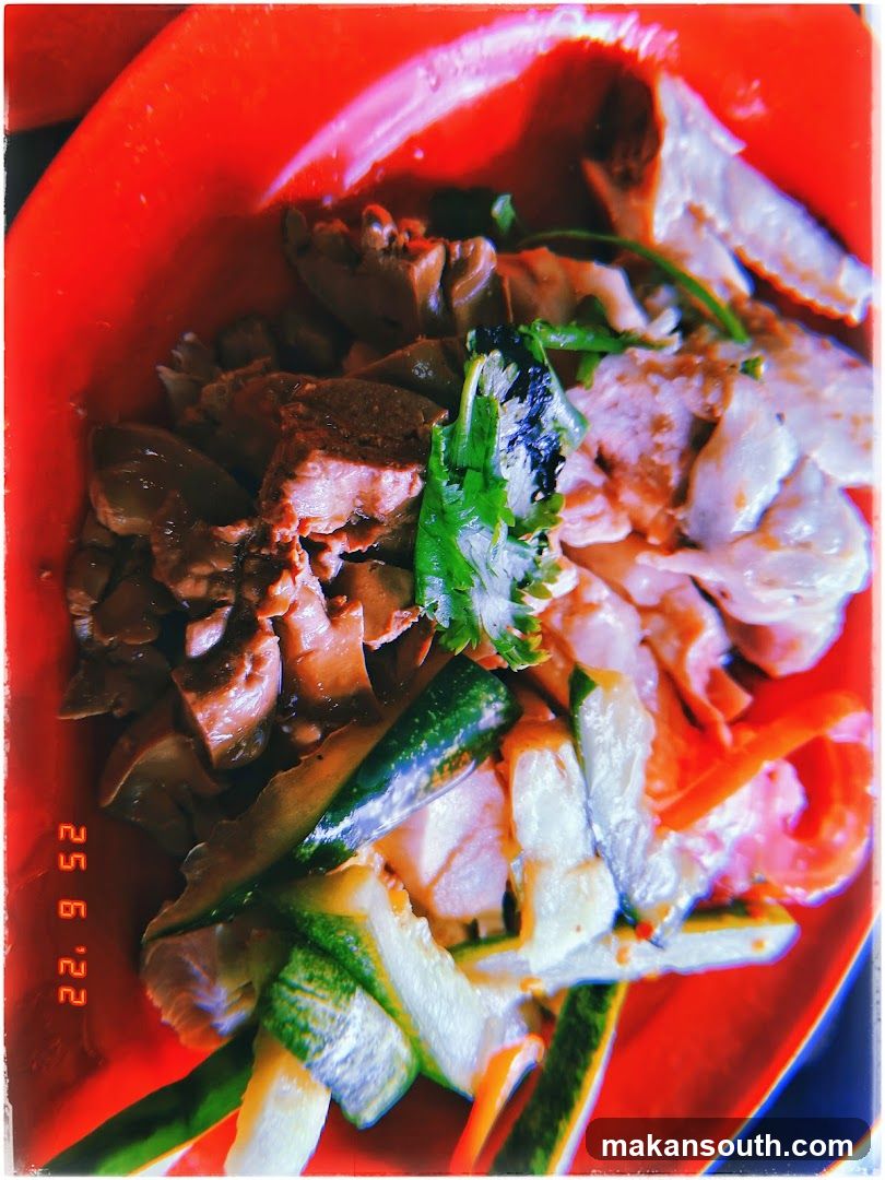 Bowl of Mixed Meat and Vegetable Salad