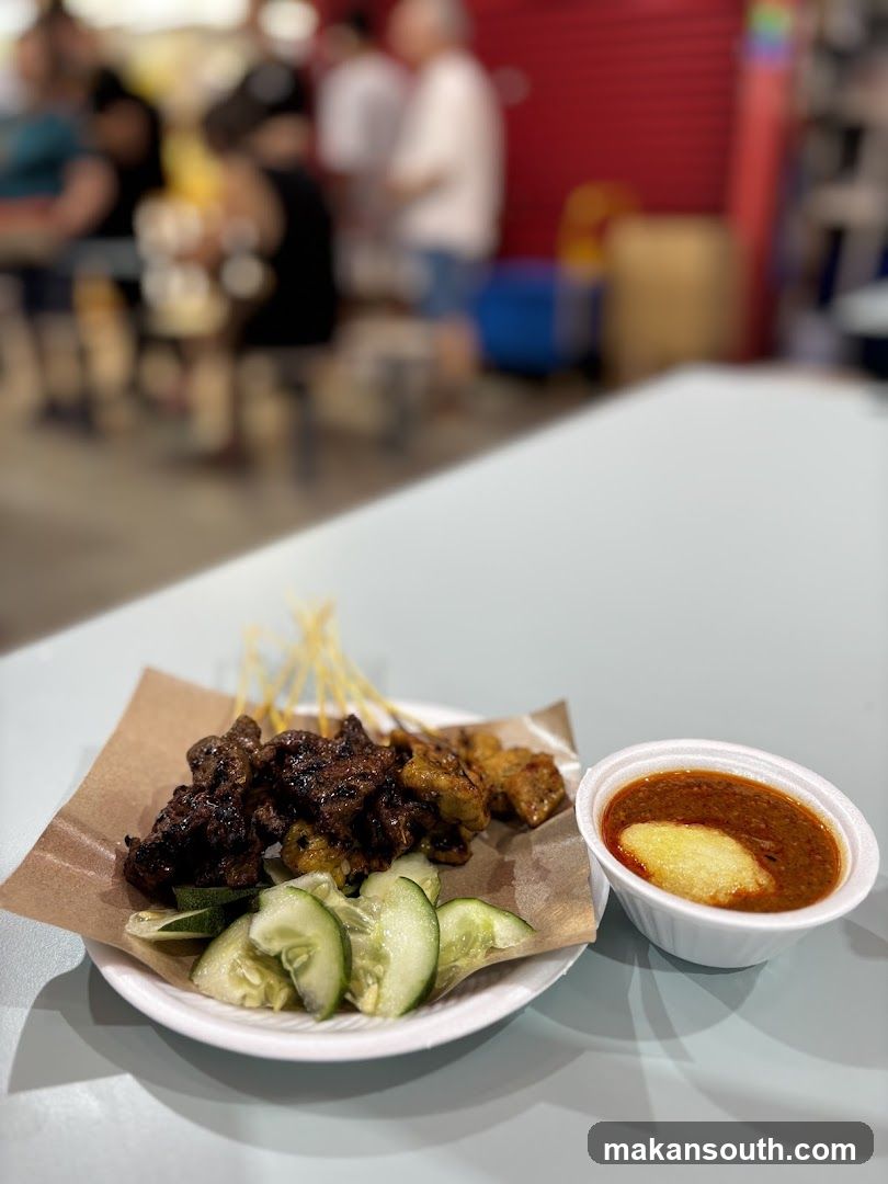 Sate with Sambal and Cucumber