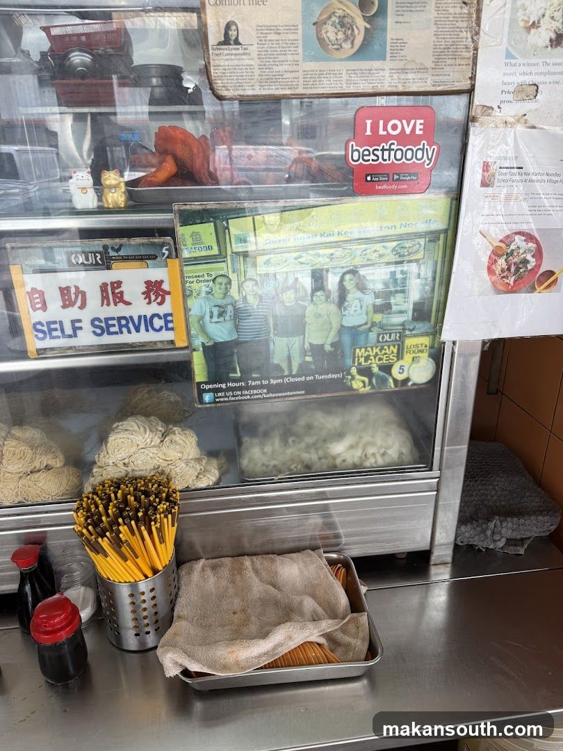 Noodle Shop Counter Display