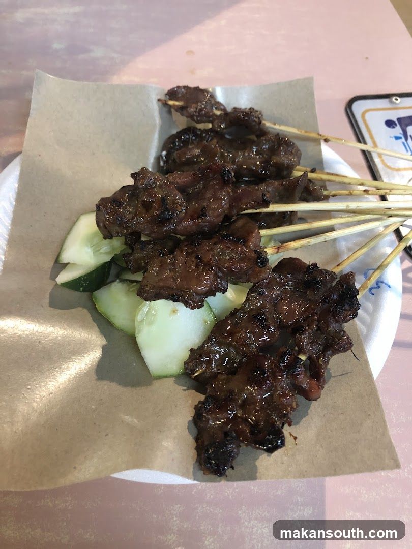 Grilled Meat Skewers with Cucumber