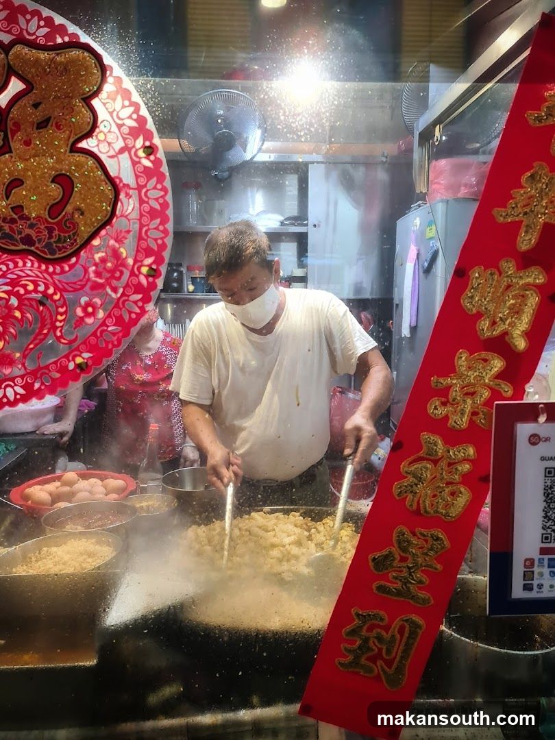 Street Food Stall Cooking Scene
