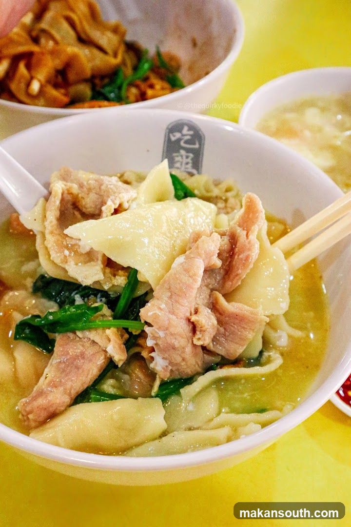 Noodle Bowl with Meat and Greens