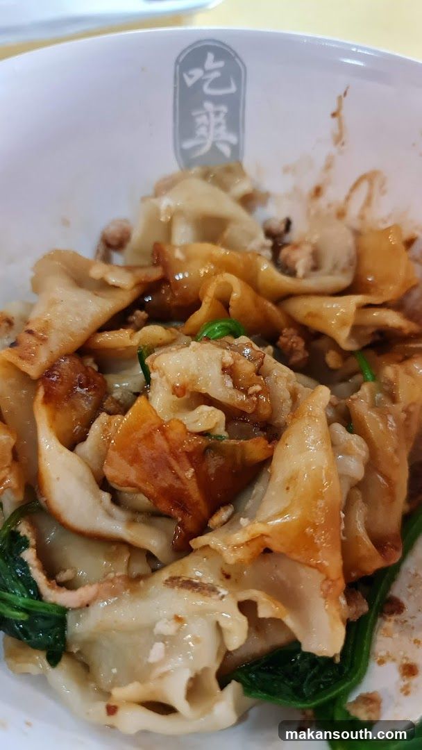 Bowl of Noodles with Tofu and Greens