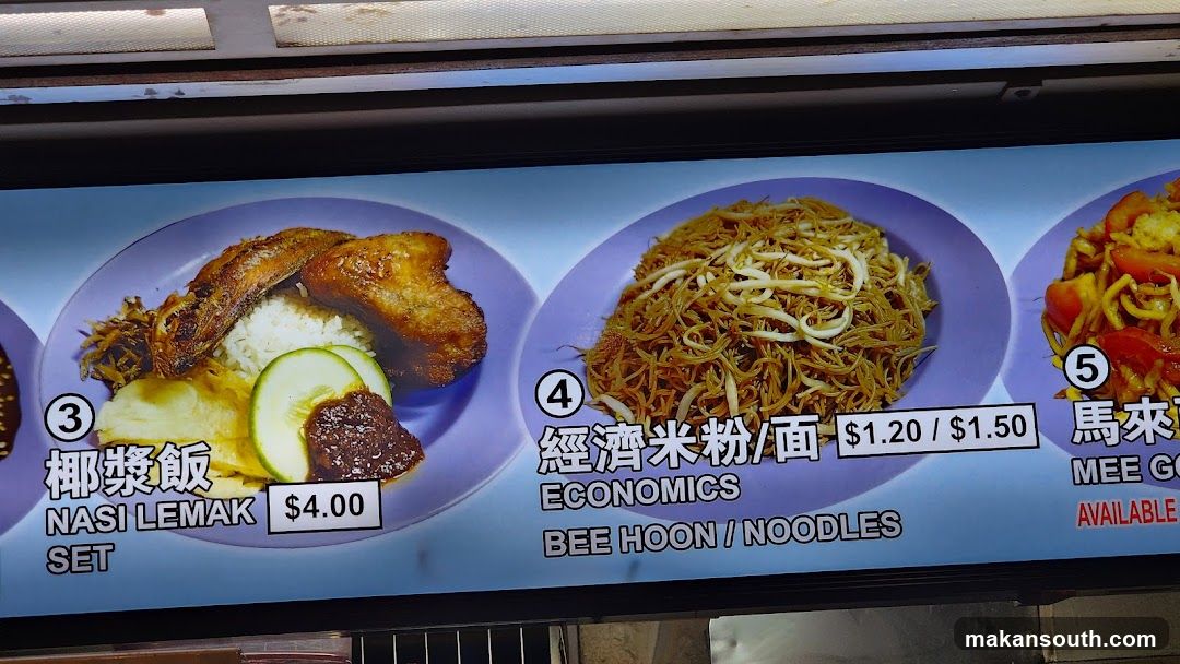 Food Menu Display