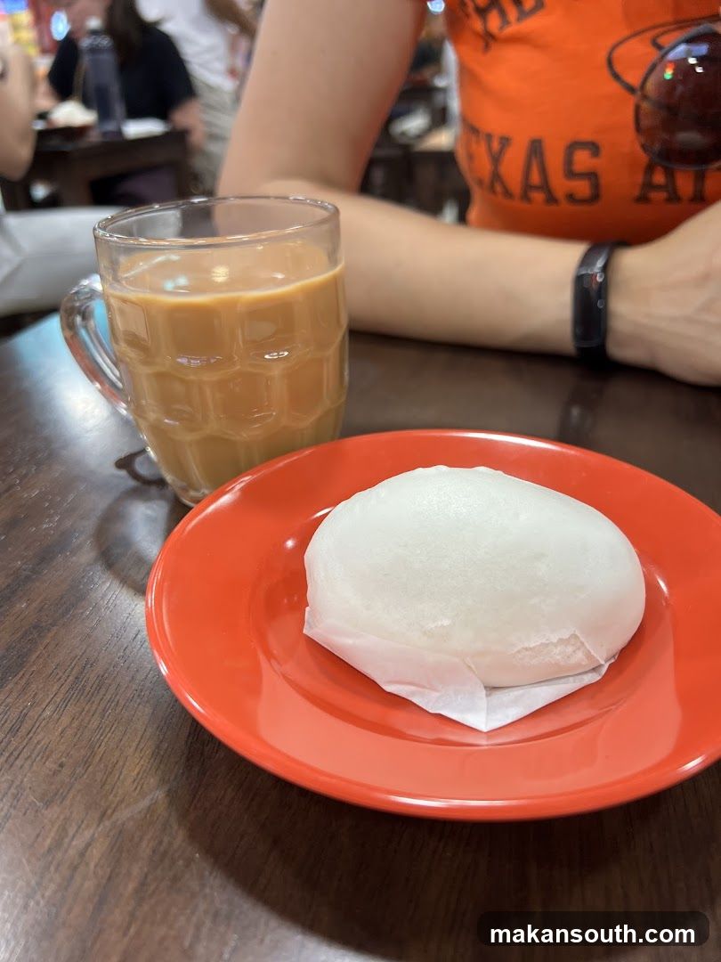 Bun and Coffee at Cafe