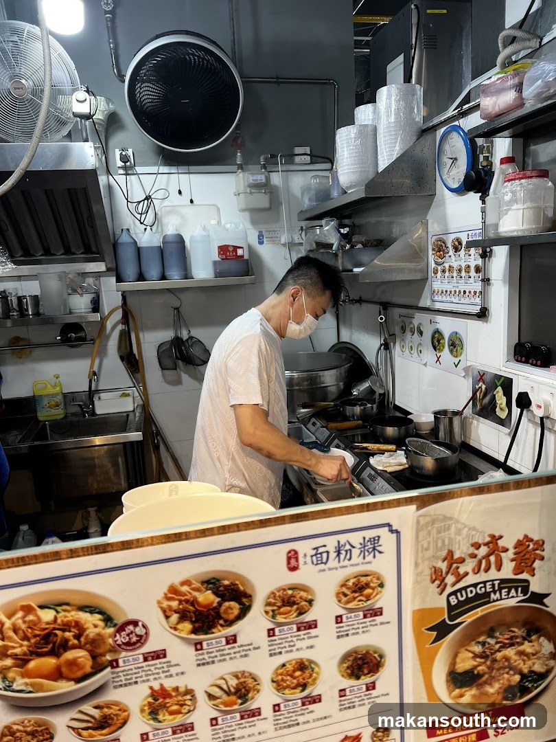 Kitchen Interior with Menu Display