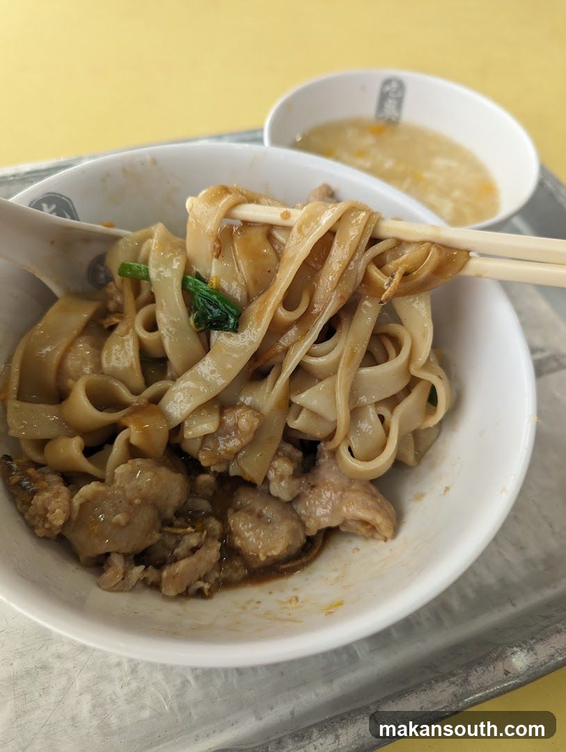 Noodle Dish with Chopsticks