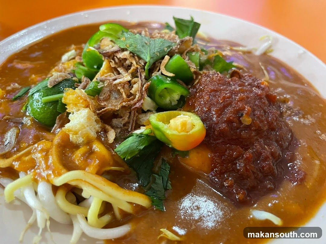 Spicy Noodle Dish with Curry and Chili