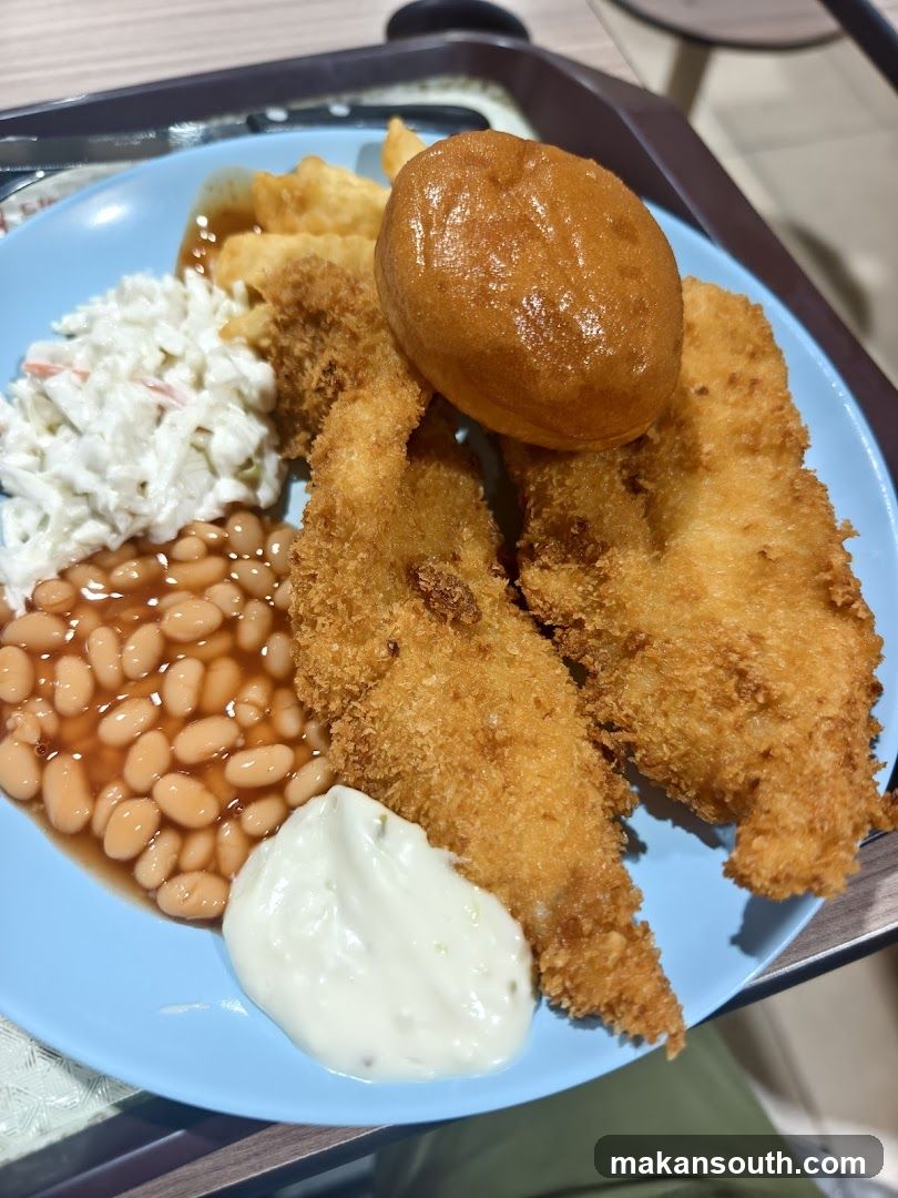 Fried Fish Meal with Sides