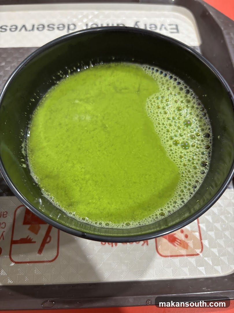Green Matcha Drink in Bowl