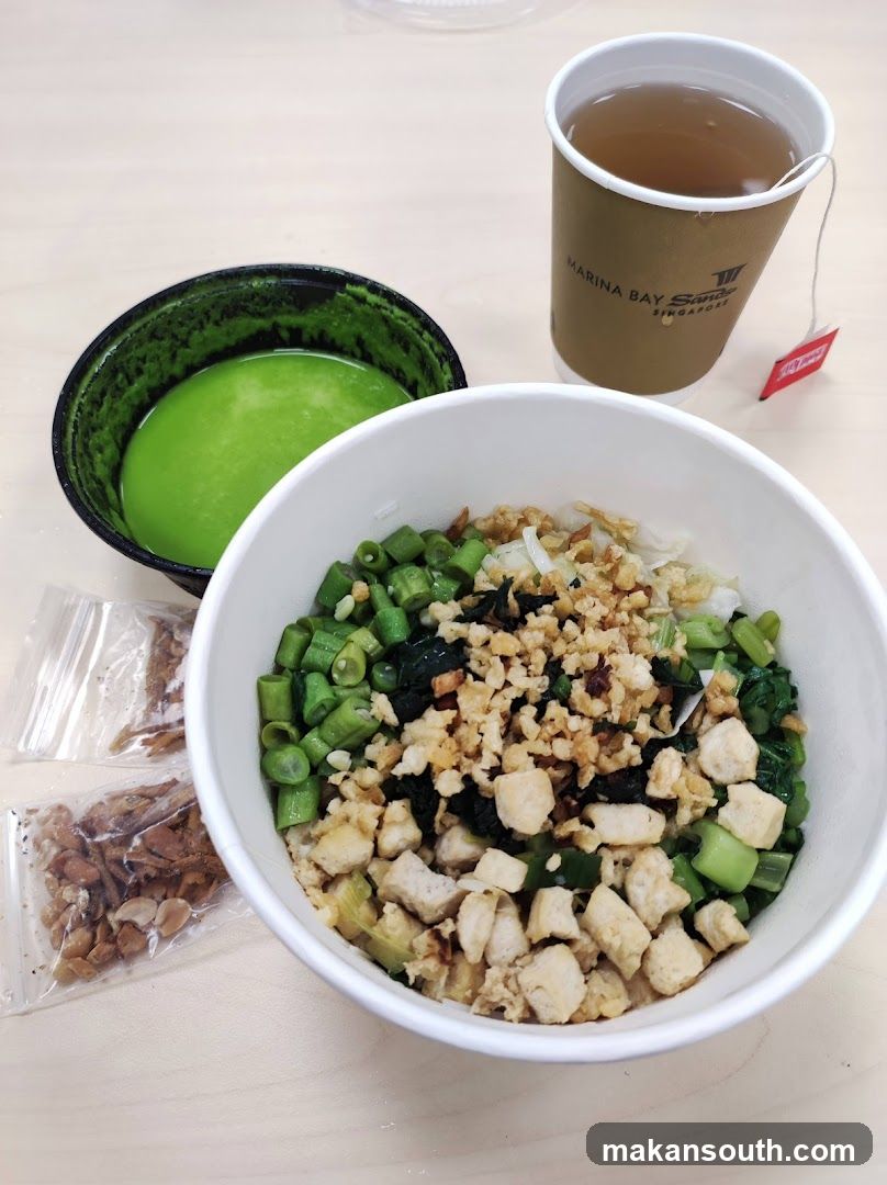 Meal with Tea and Soup
