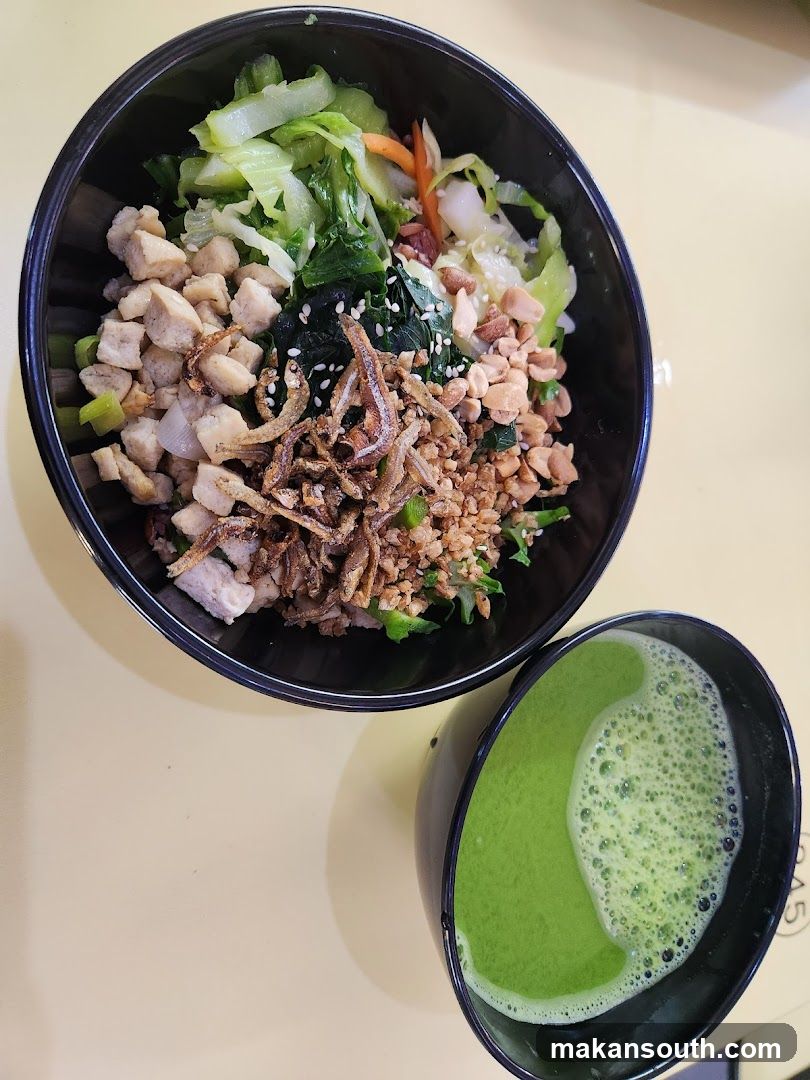 Bowl with Green Drink