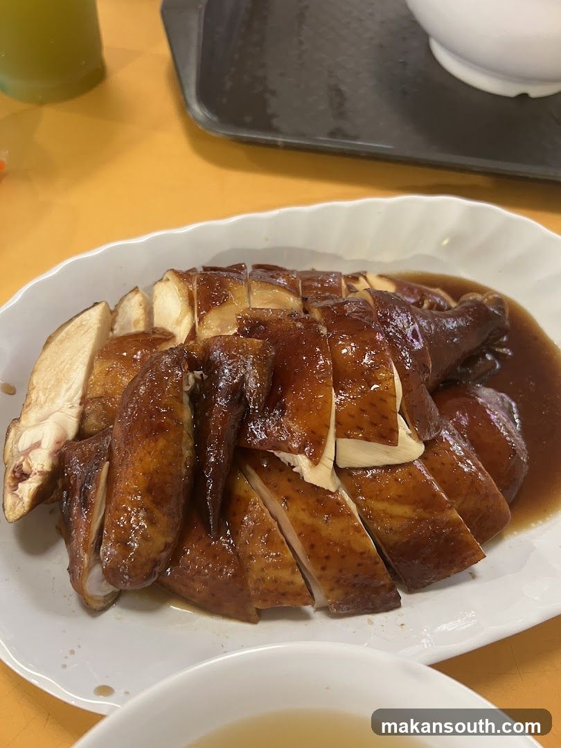Sliced Roast Chicken with Sauce