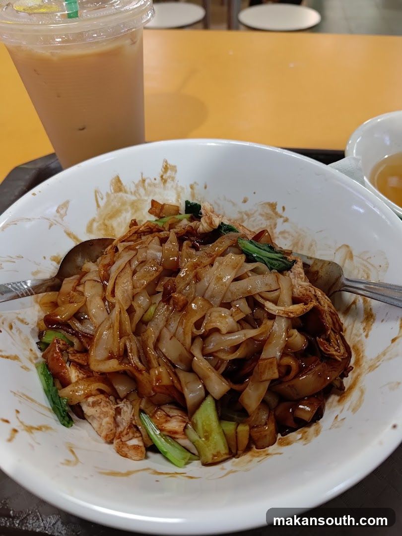 Noodle Dish with Drink
