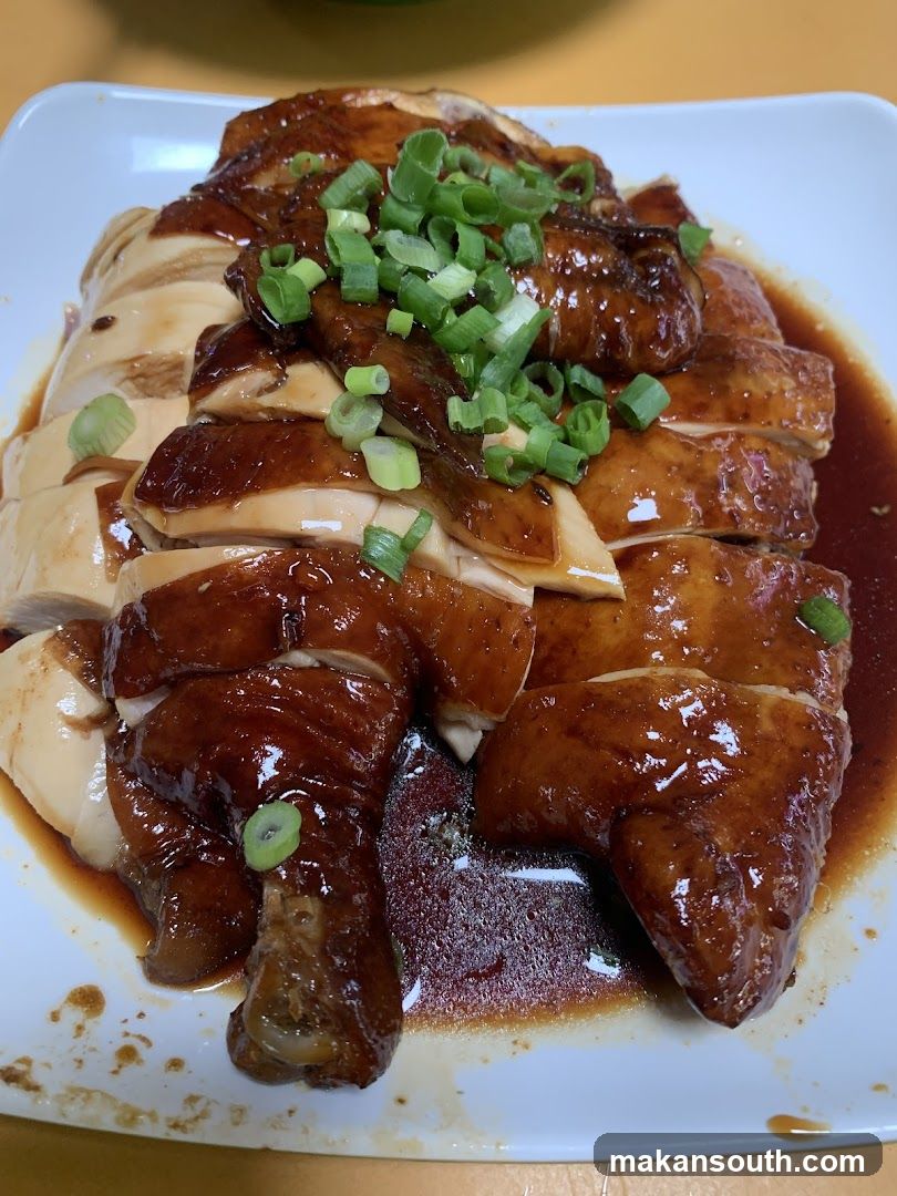 Sliced Roasted Chicken with Green Onions