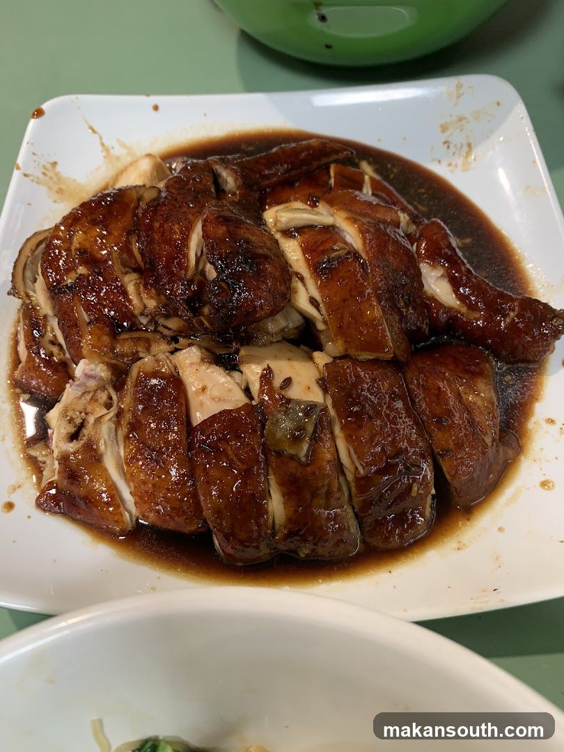 Sliced Roast Chicken with Sauce