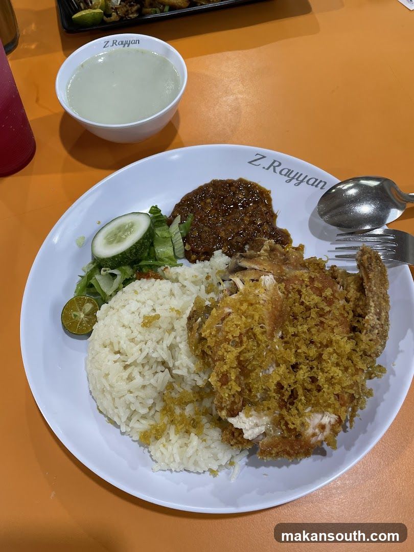 Fried Chicken Rice Plate