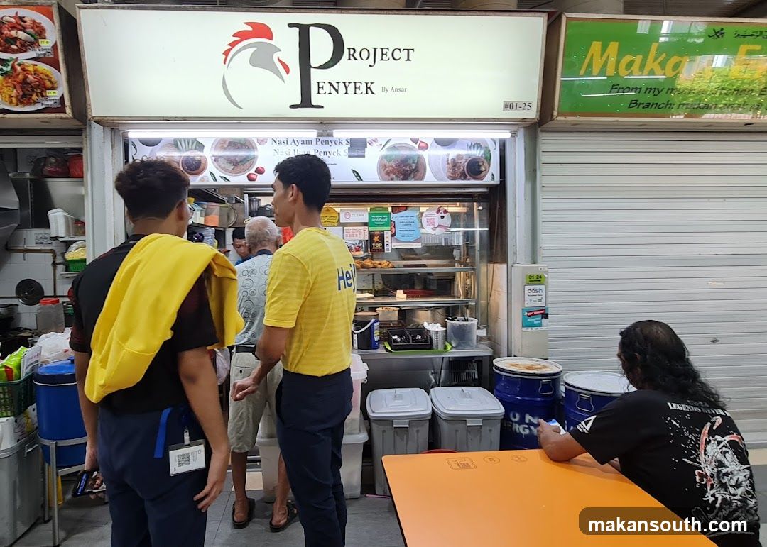 Food Stall Interior Scene