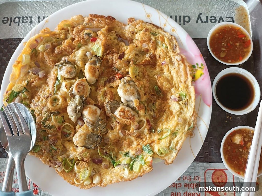 Oyster Omelette with Sauces
